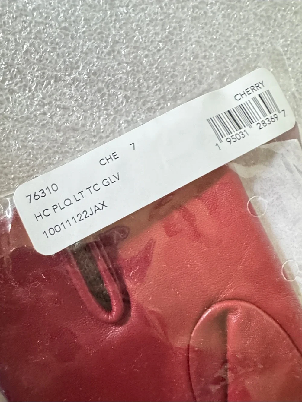 NWT Cherry Tech Coach Leather Touchscreen Gloves with Signature Charm